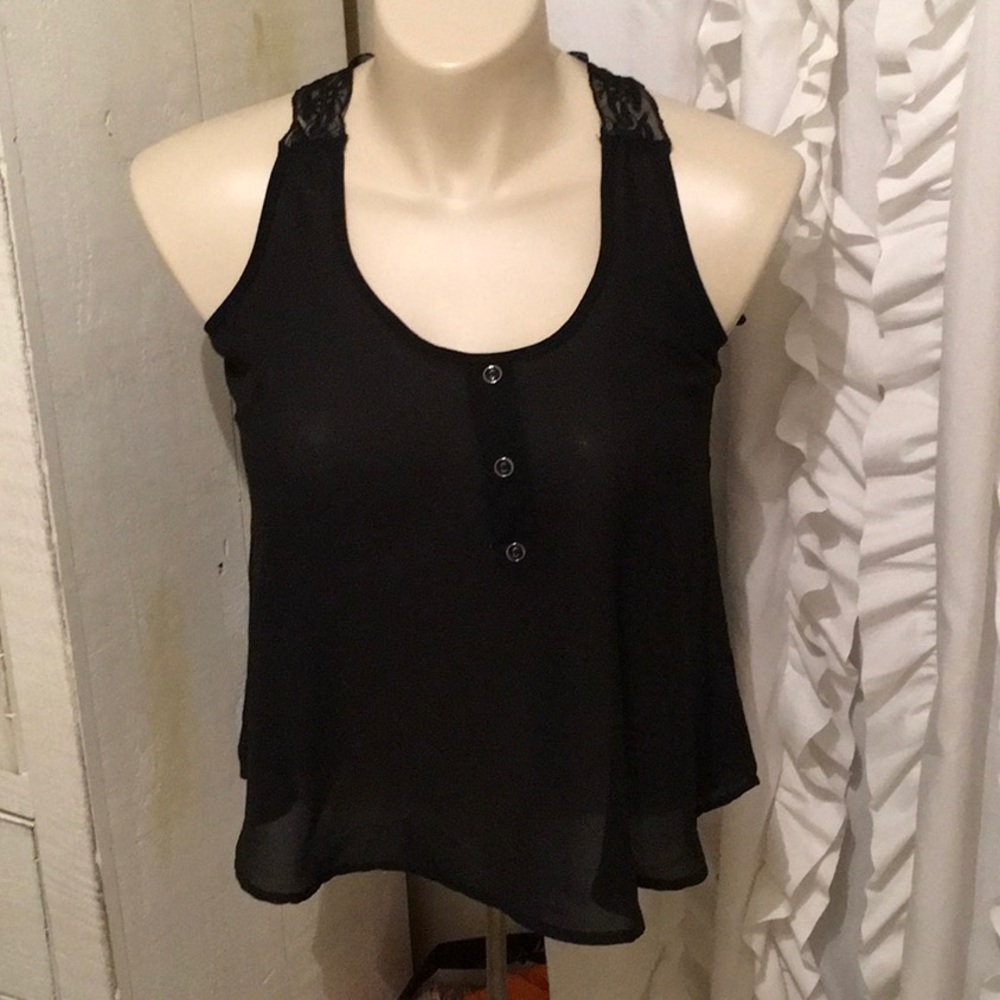 Mine size large black tank